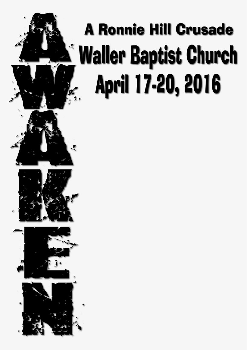 Awaken Vertical T Shirt Text - Poster, transparent png download