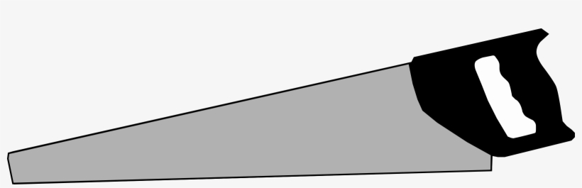 2400 X 661 7 - Hacksaw Silhouette, transparent png download