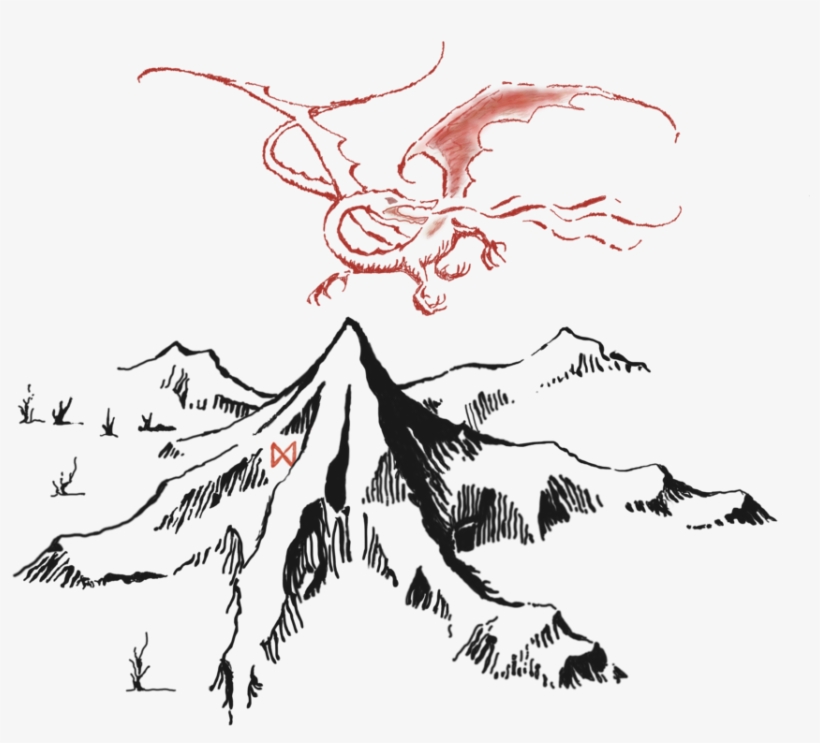 Smaug Png - Smaug And The Lonely Mountain, transparent png download