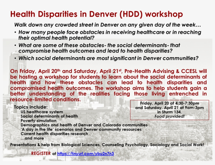 Consider Attending The Health Disparities In Denver - Document, transparent png download