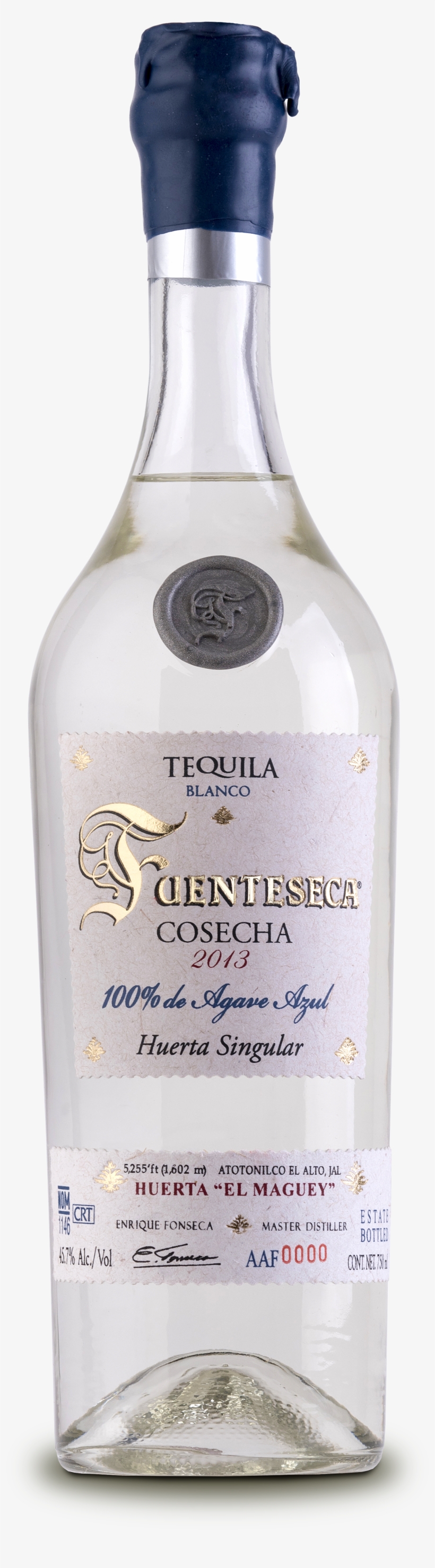 Bottle Shot - Fuenteseca Cosecha Blanco Tequila, transparent png download