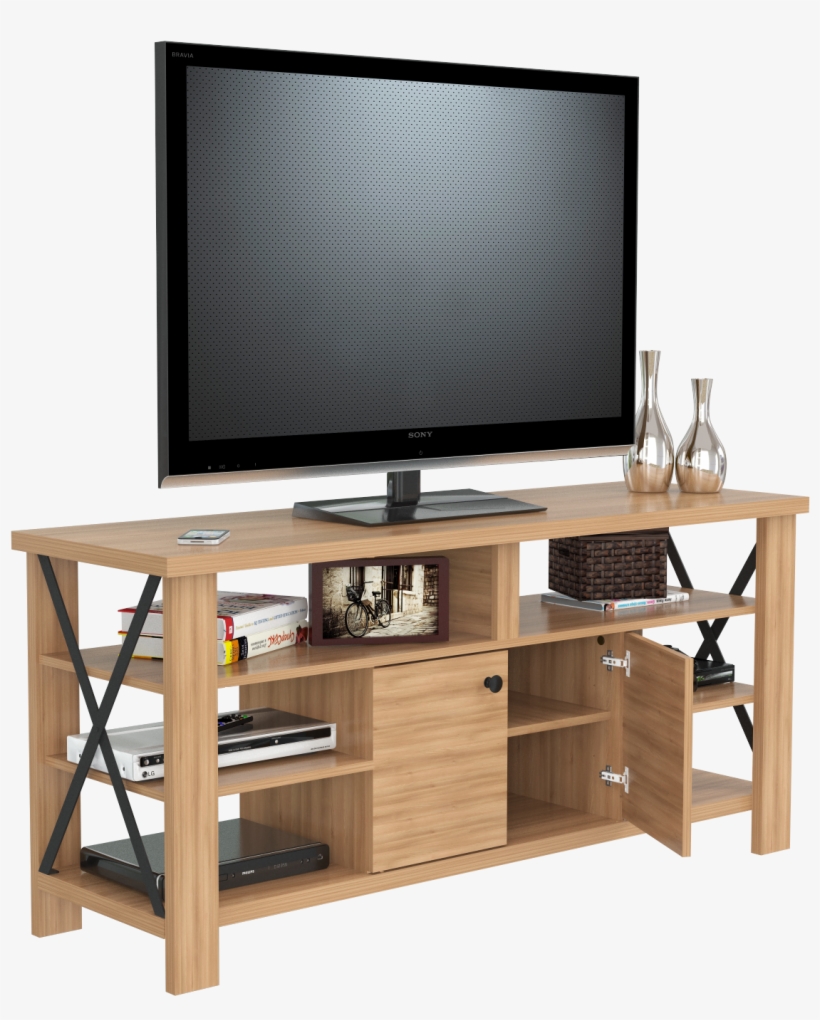 Inval Urban Modern Brown Amaretto Open Back 60-inch - Television Set, transparent png download