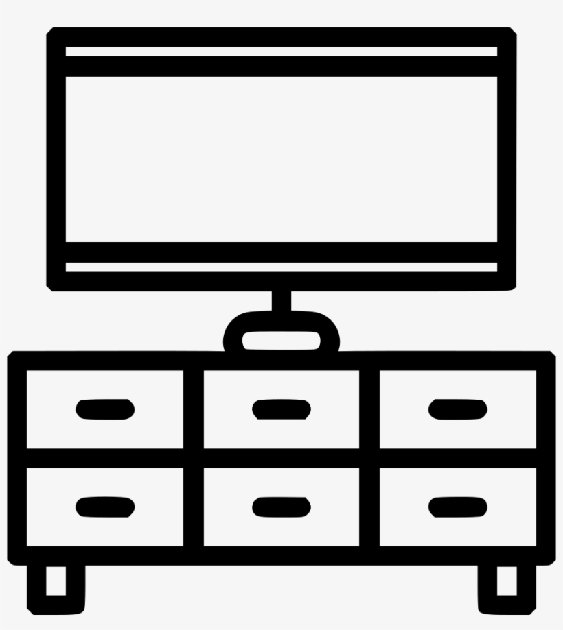 Tv Stand Svg Png Icon Free Download - Clip Art, transparent png download