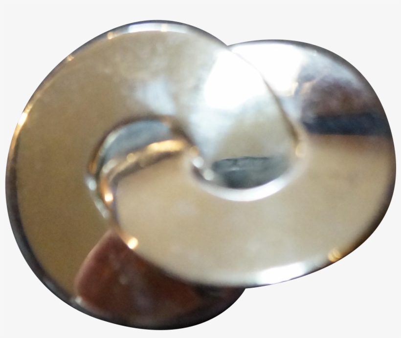 This Is A Vintage Silver Tone Double Circle Infinity - Circle, transparent png download