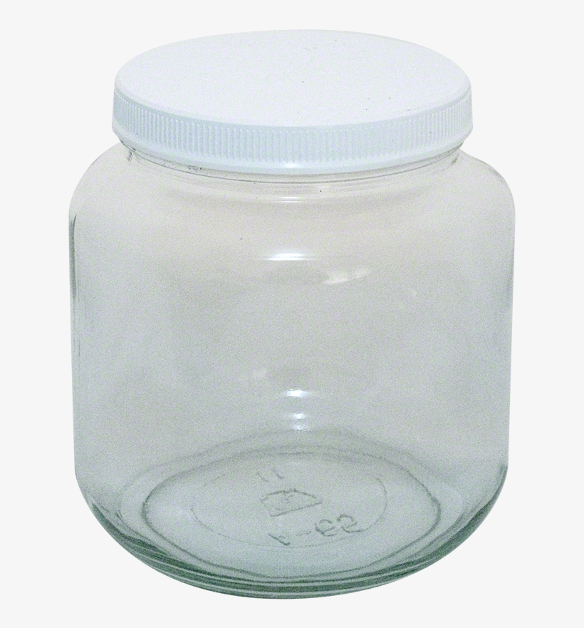 ½ Gallon Glass Jars With Lids - Glass Bottle, transparent png download