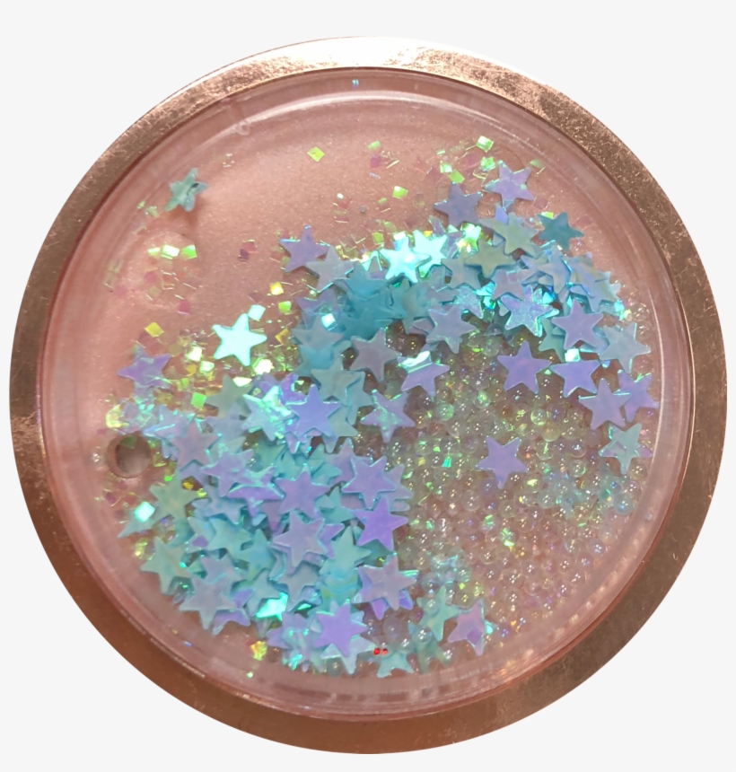 Blue Stars Rose Gold Liquid Glitter, transparent png download