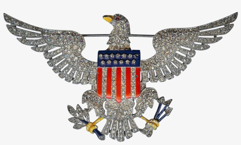Magnificent Soaring Eagle Brooch Designer Alfred Philippe - Red-tailed Hawk, transparent png download
