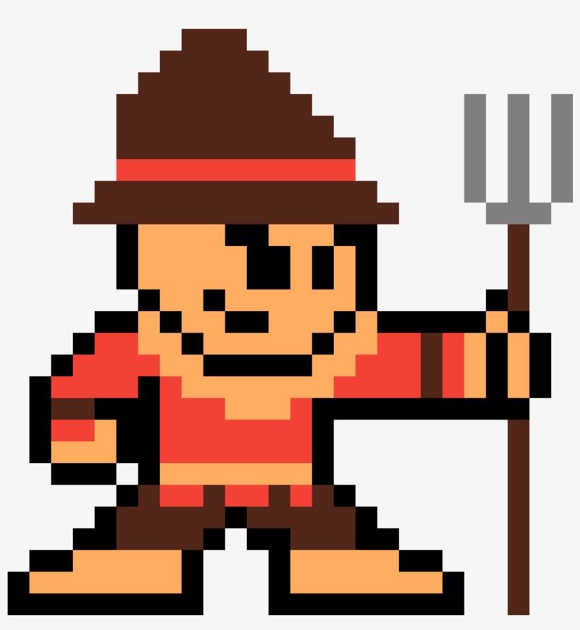 Scarecrow - Fnaf Pixel Art Golden Freddy, transparent png download