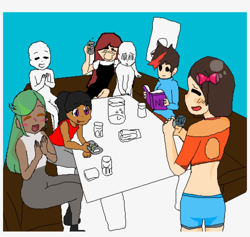 Karaoke Night Collab~ - Drawing, transparent png download