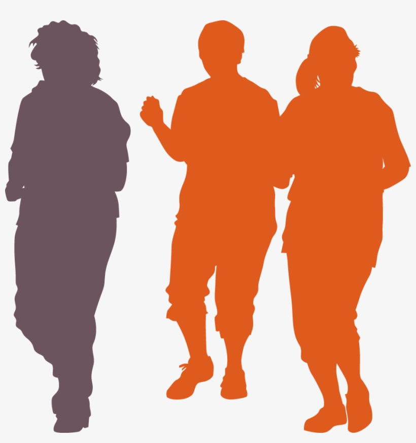 Overweight Women - Silhouette, transparent png download