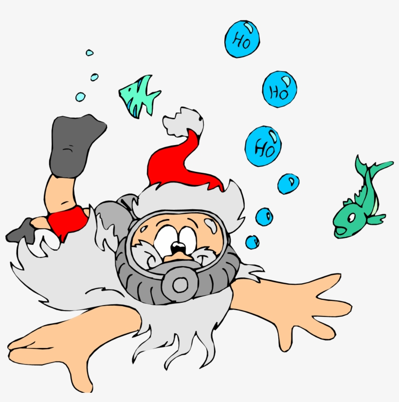 Santa Scuba, transparent png download