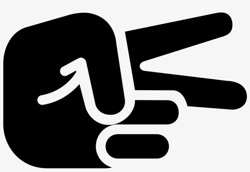 Hand Scissors Filled Icon - Illustration, transparent png download