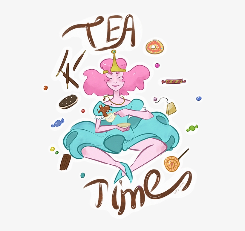 Четыре Стикера С Принцессой Бубльгум Adventure Time, - Стикеры Принцесса Бубль Png, transparent png download