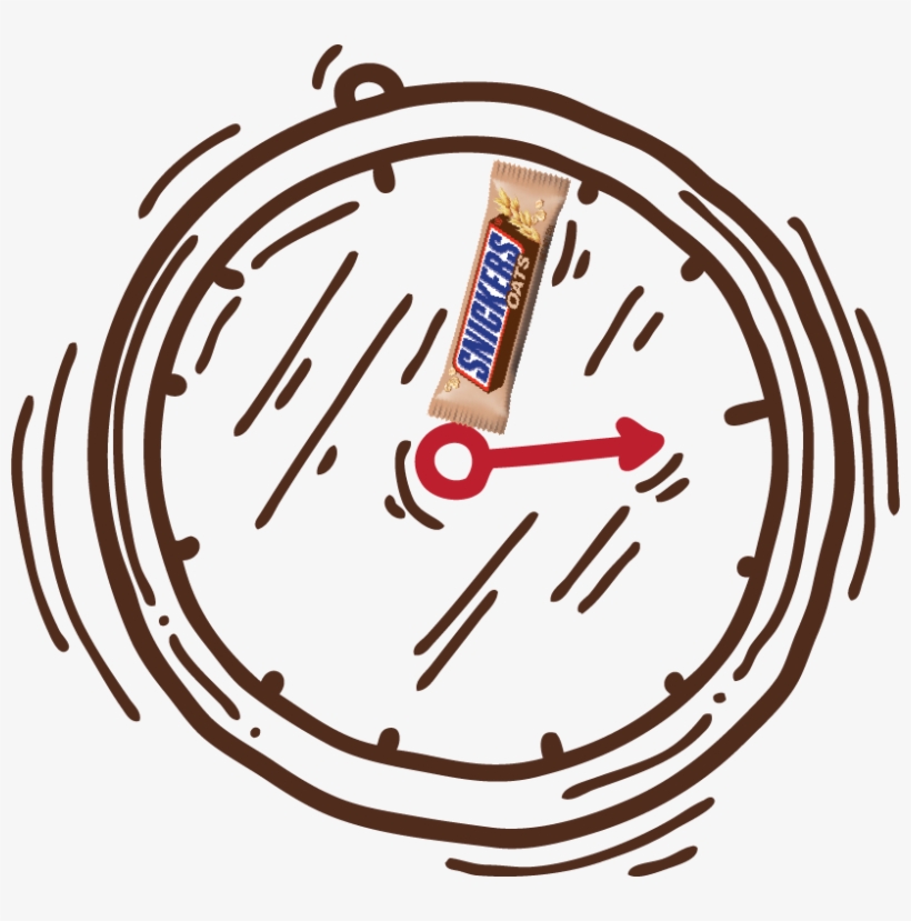 Clock - Snickers, transparent png download