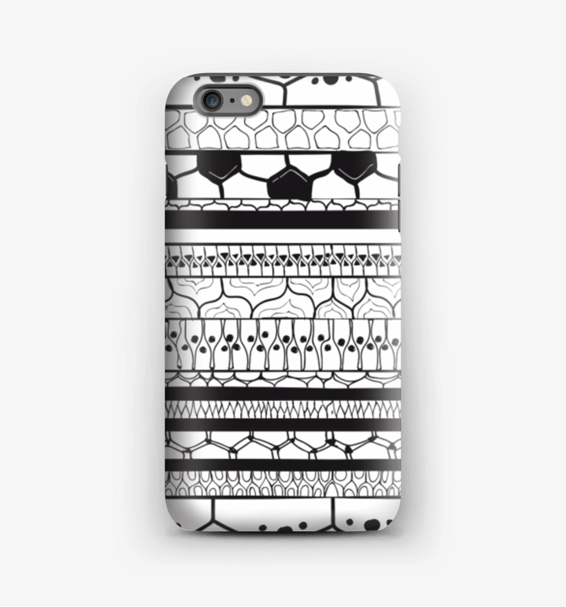 Black Stripes Case Iphone 6s Plus Tough - Doodle, transparent png download