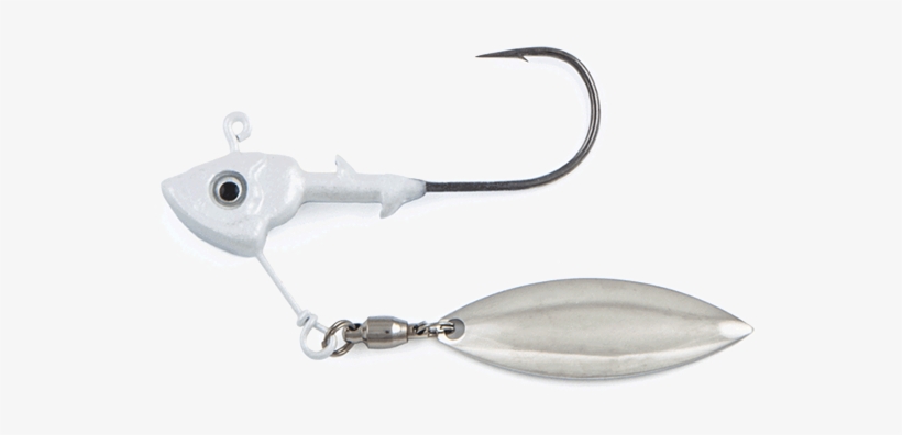 Fish Head Stand Up Spin 1/4oz 1pk Pearl White - Earrings, transparent png download