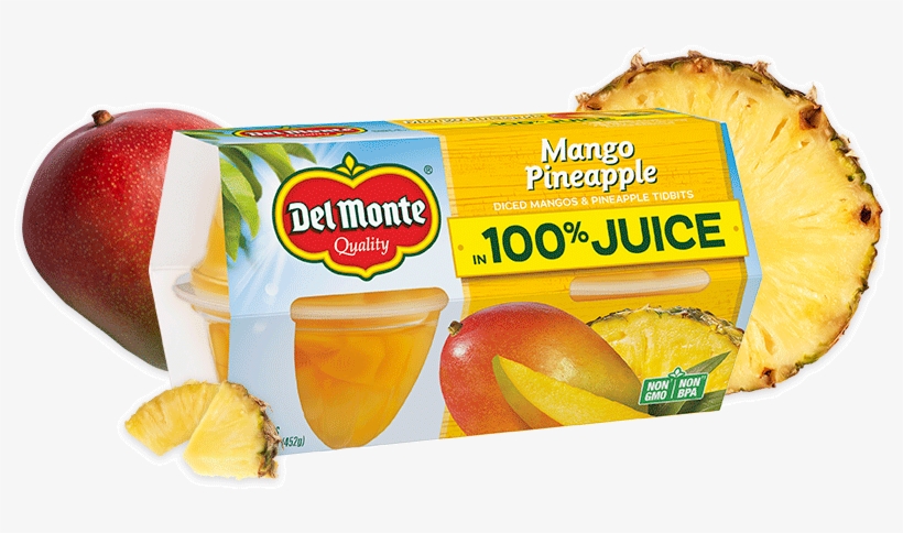 Mango Pineapple In 100% Juice, Fruit Cup® Snacks - Delmonte, transparent png download