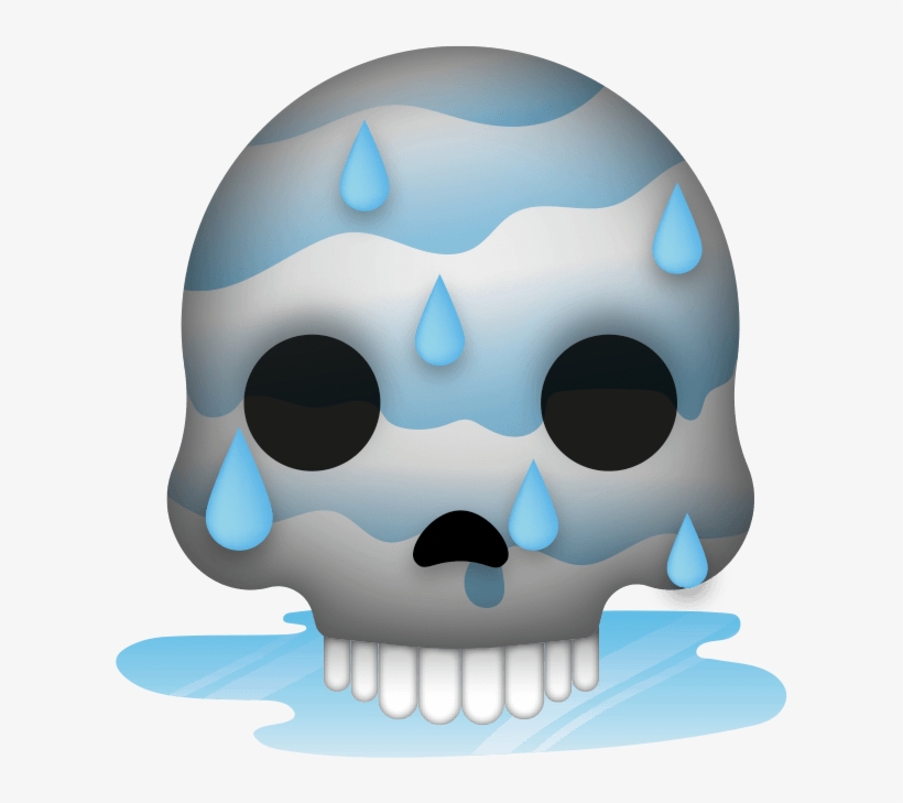 Leaked Latest Emoji Pack Coming Iphone - Skull Transparent PNG