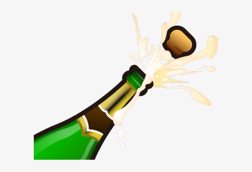 Champagne Clipart Emoji - Emoticon Champagne Whatsapp Png, transparent png download
