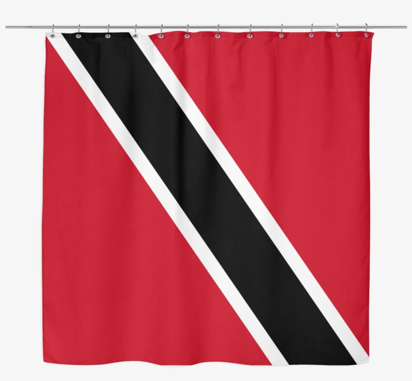 Trinidad Shower Curtain - Flag Of Trinidad And Tobago, transparent png download
