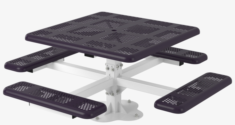 Perforated Picnic Table - Picnic Table, transparent png download