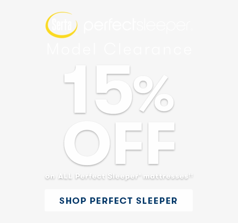 15% Off All Perfect Sleeper Mattresses - Serta, transparent png download