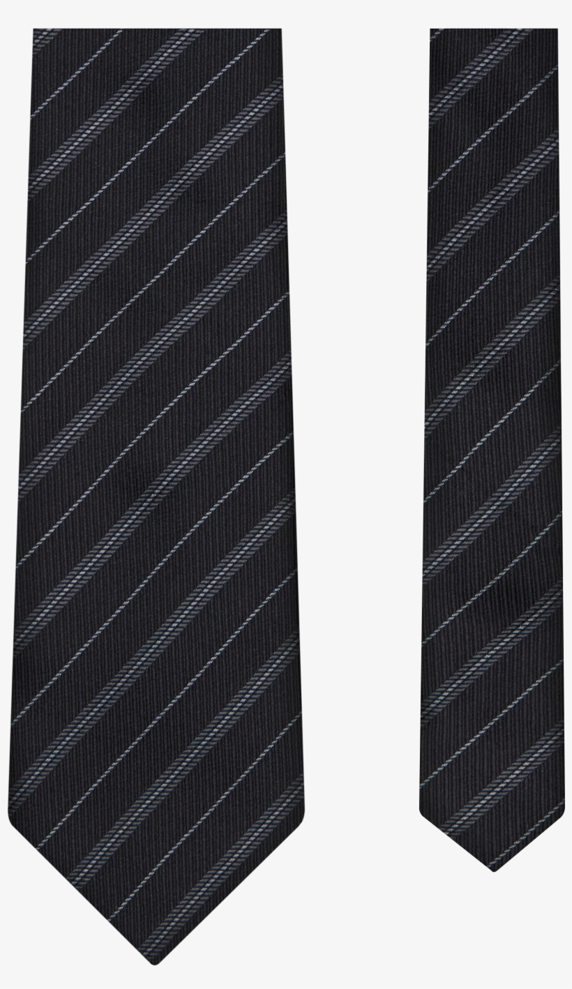 Black Stripe Tie 7cm - Plaid, transparent png download