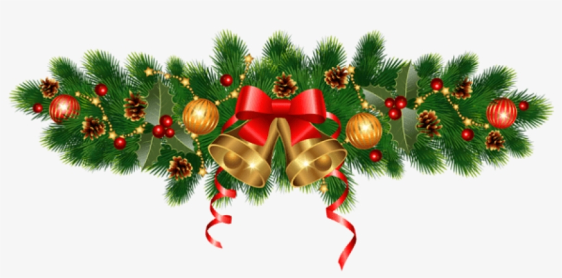 Free Png Christmas Golden Bells And Ornaments Decoration - New Year 2019 Png, transparent png download