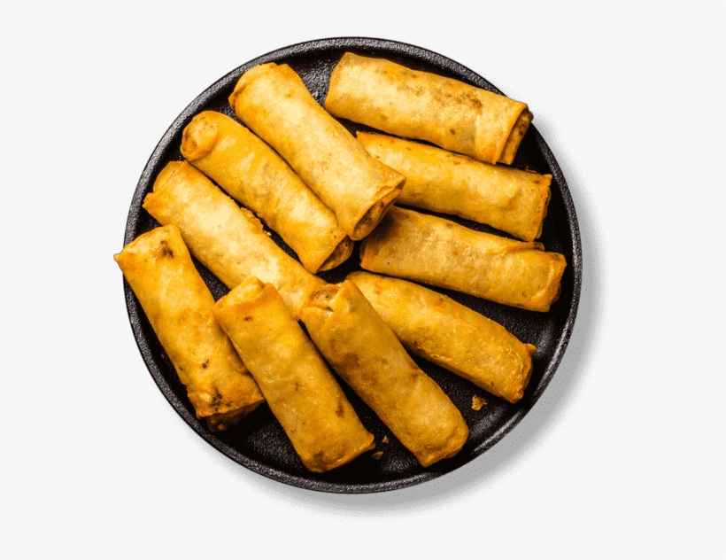 Chinese Spring Rolls Were The Inspiration Behind The - Spring Rolls On A Plate, transparent png download