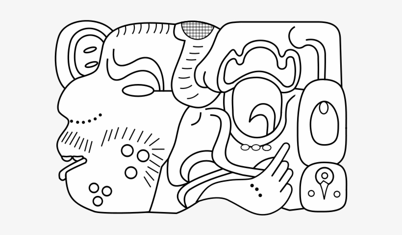Simbolo Maya - Coloring Book, transparent png download