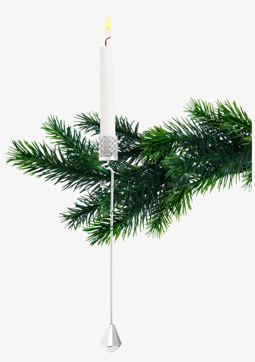 Christmas Tree Candle Holder H17 5 Silver Plated - Kerzenhalter Christbaum, transparent png download