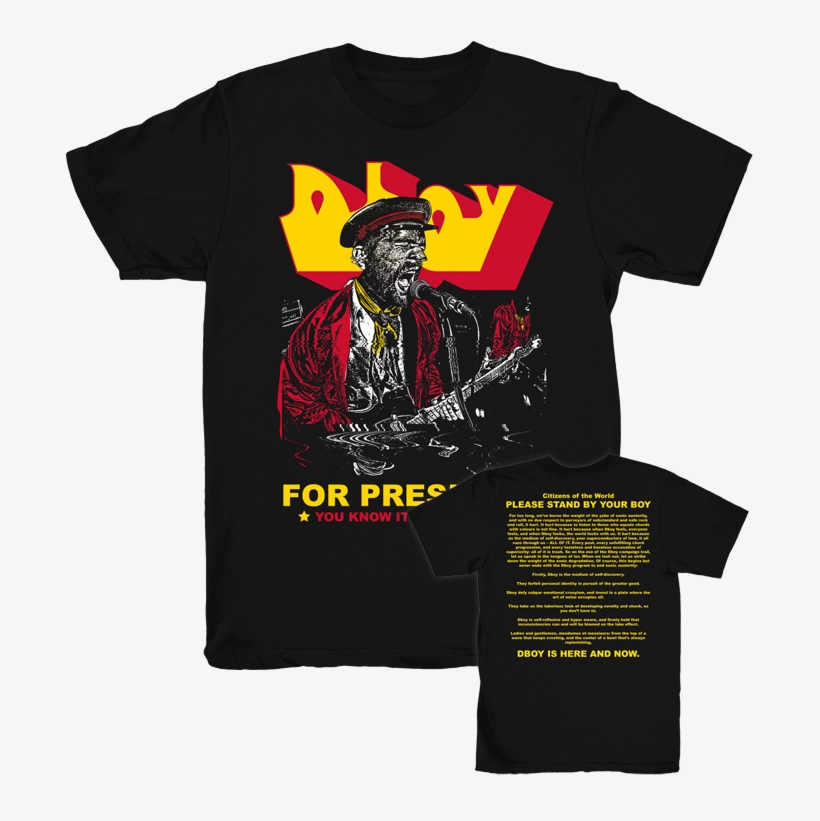 Dboy For President T-shirt - Active Shirt, transparent png download