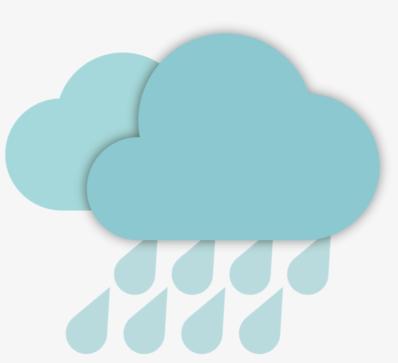 Rain Weather Forecasting Icon - Heart, transparent png download