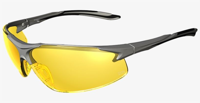 Gardwell Grey Frame Yellow Lens Glasses - Plastic, transparent png download