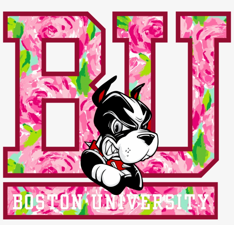 Boston University Wearing Lilly Pulitzer Click The - Boston University Terriers, transparent png download