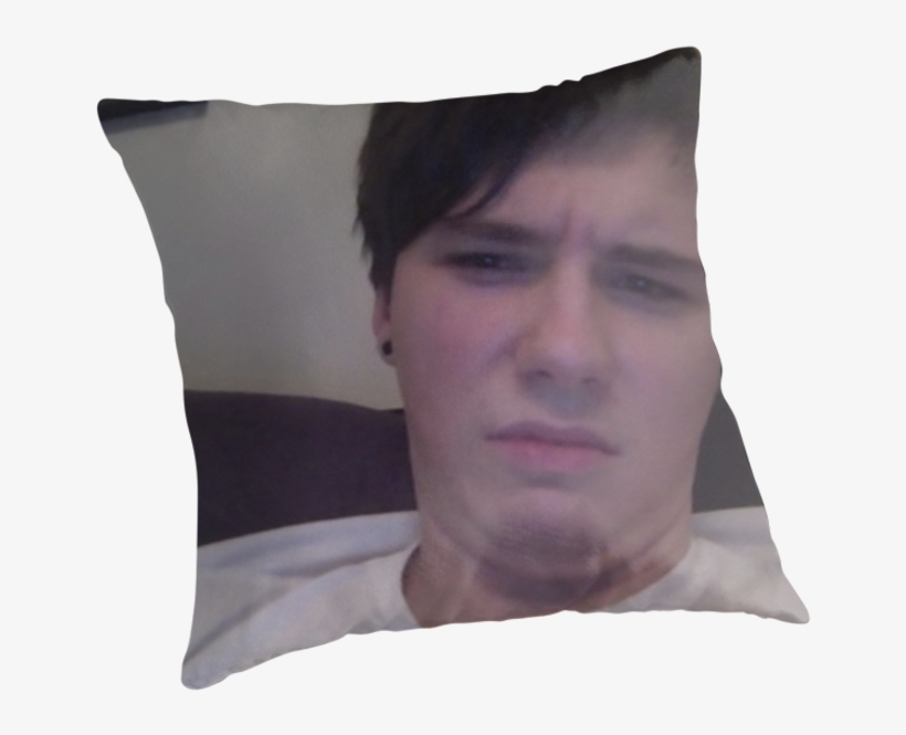 Danisnotonfire Wtf Face - Cushion, transparent png download