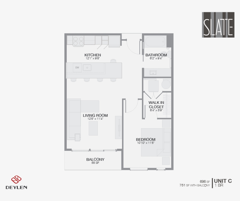 Unit C - Floor Plan, transparent png download
