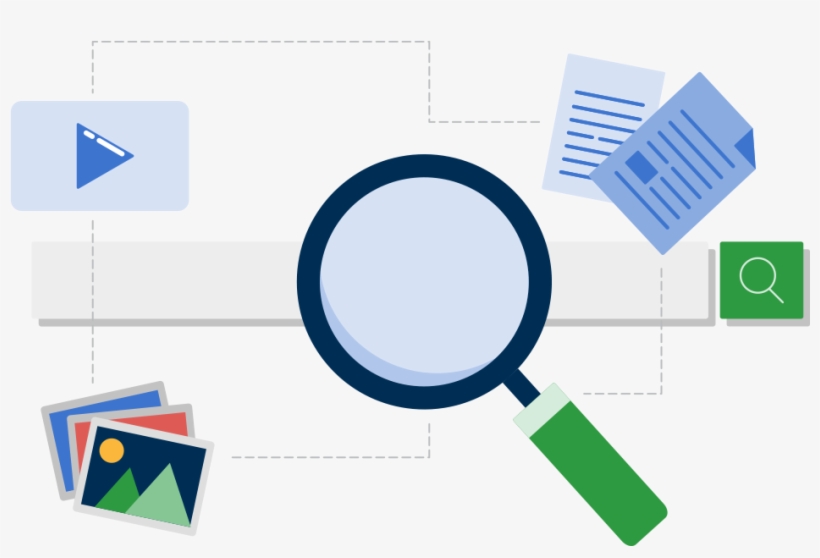 Magnifying Glass Over Library Search Box - Diagram, transparent png download