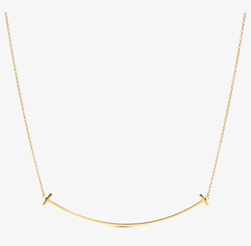 Tiffany T Smile Pendant In 18k Gold - Necklace, transparent png download