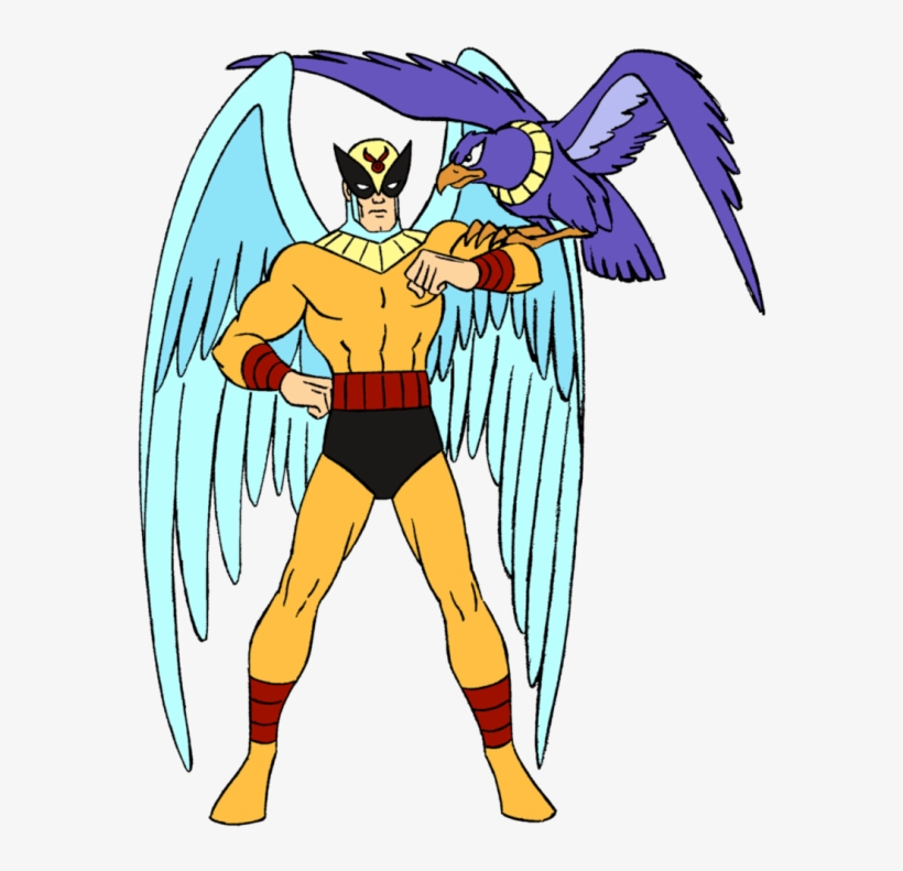 Avenger Sitting On Birdman's Arm-ycw2603 - Birdman Hanna Barbera, transparent png download