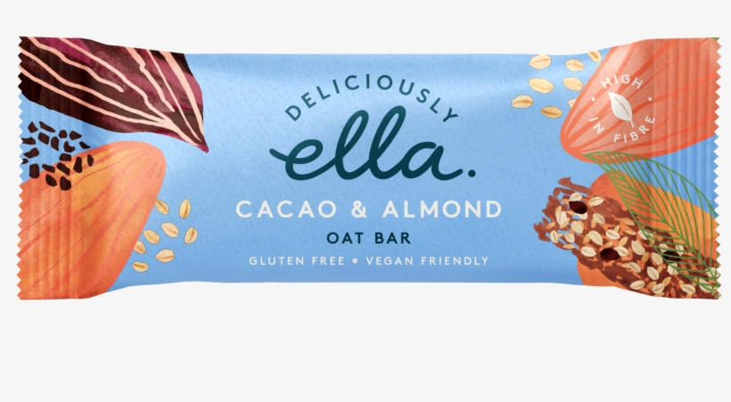 Deliciously Ella Cacao & Almond Oat Bar 16 X 50g - Deliciously Ella Energy Balls New Design, transparent png download