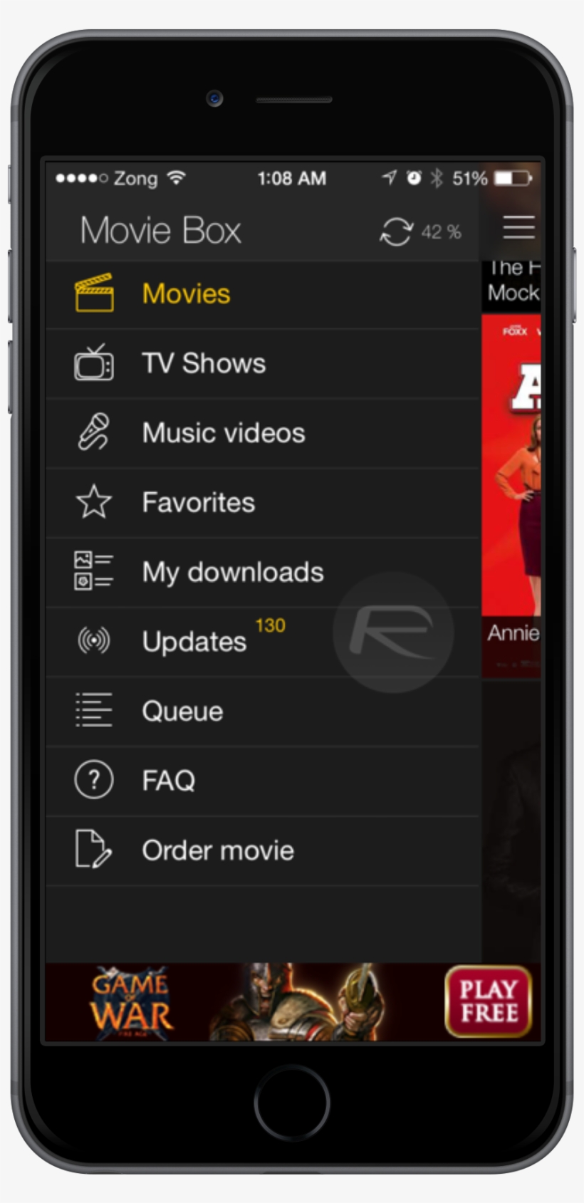 Moviebox Iphone6 - Movie Box Iphone, transparent png download
