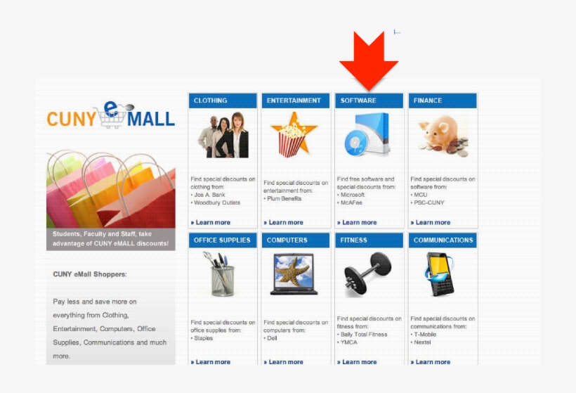 Cuny Emall Menu Graphics - Cuny Emall, transparent png download