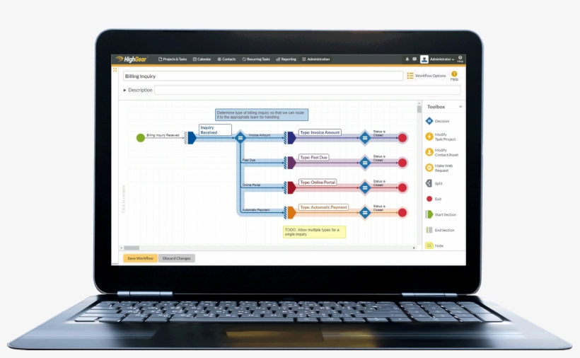 Easily Create Simple Or Complex Workflows Using The - Netbook, transparent png download