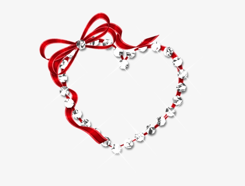 Transparent Hearts And Diamonds Decor - Transparent Heart Frame, transparent png download