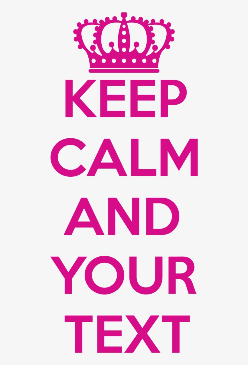 Custom Keep Calm Cut-out Stickers Designer Banner Free - Keep Calm And Miss You, transparent png download