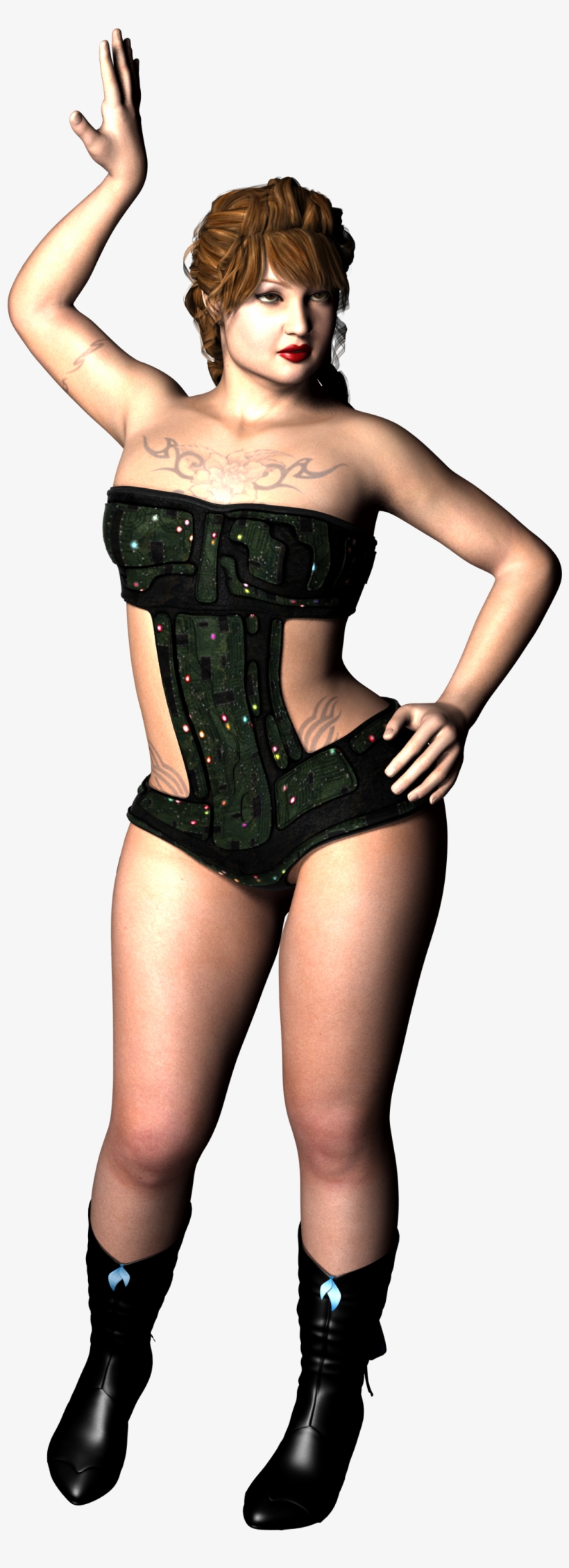 Plump Woman In The Style Of A Warrior With His Hand - Girl Fighter Png, transparent png download