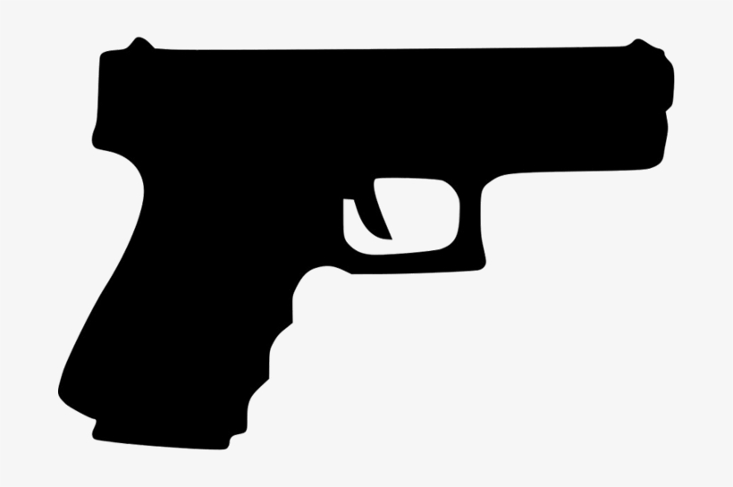 Pistol 900×620 - Black And White Gun, transparent png download