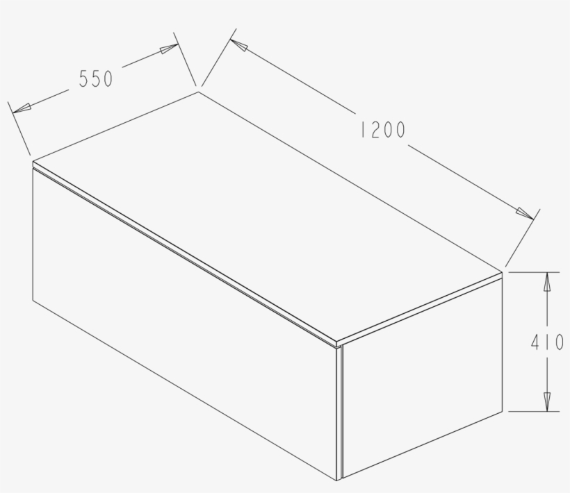 Omvivo Venice Venice 1200 Timb Vanity Timber Top - Coffee Table, transparent png download
