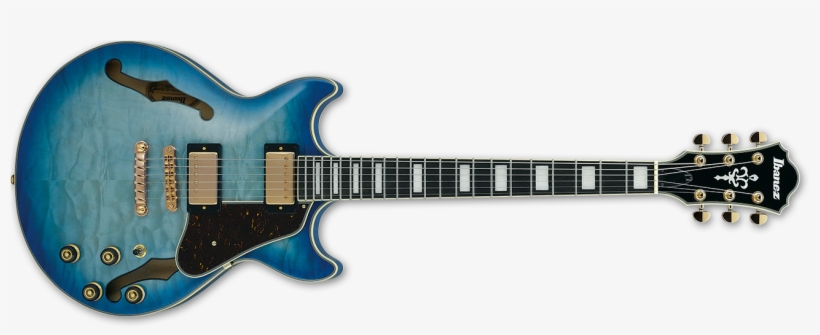 Ibanez Artcore Expressionist Am93 Quilted Maple "jet - Ibanez Artcore, transparent png download